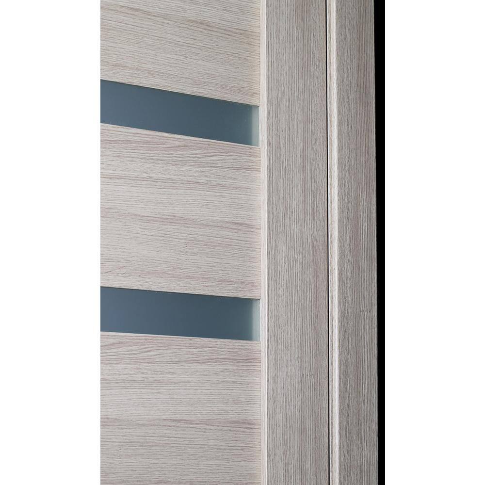 Rita Pine Finish Solid Composite Core Interior Door with Frosted Glass Inserts