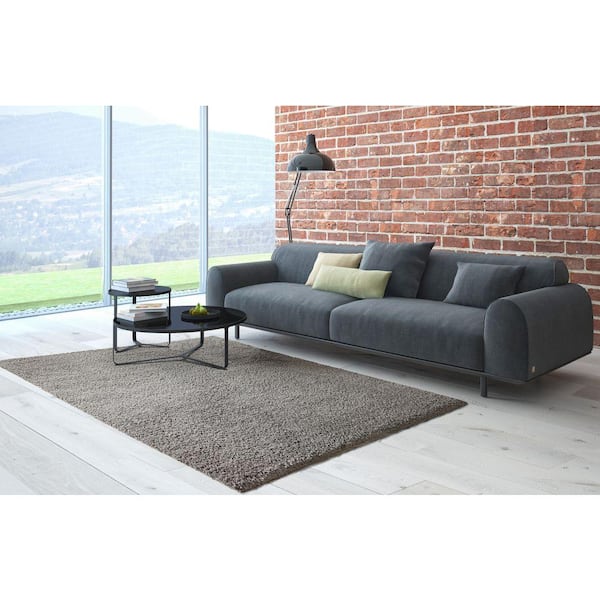 Shaggy Dark Gray 9 ft. x 13 ft. Area Rug