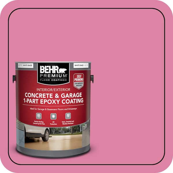 1 gal. #HDC-MD-10A Sweet Chrysanthemum Self-Priming 1-Part Epoxy Satin Interior/Exterior Concrete and Garage Floor Paint