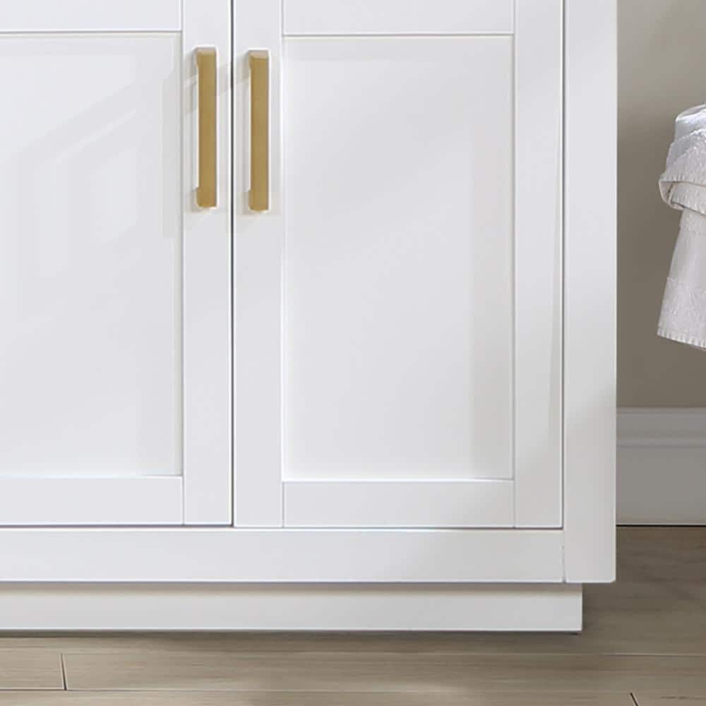 Gavino 72" White Wood Double Vanity with Composite Stone Top