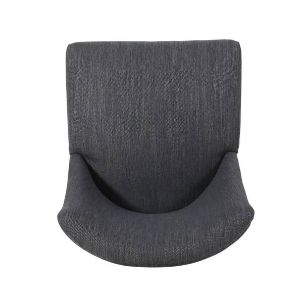 Christopher Knight Home Barron Dining Chairs - Set Of 2 Mid-Century Modern Fabric Chairs, Charcoal
