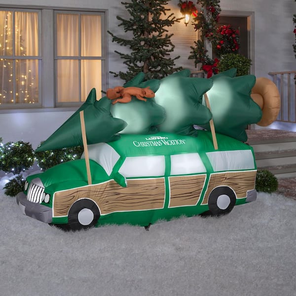 Gemmy 4.8 ft. Tall x 3.6 ft. Wide Airblown Griswold Station Wagon