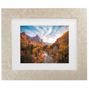 Michael Zheng Watchman Sunset Matted Framed Photography Wall Art 19.5 in. x 23.5 in