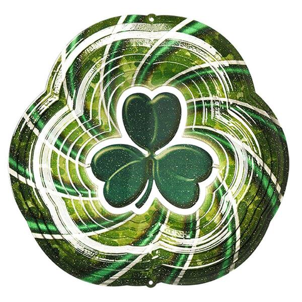 Iron Stop 10 in. Shamrock Wind Spinner