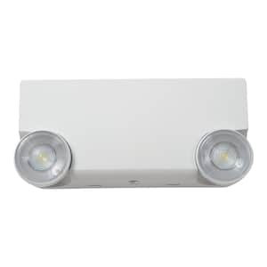 All-Pro 10.8-Watt Equivalent Integrated LED 2-Head White Commercial Grade Emergency Light, w/ NiCad and Remote Capacity