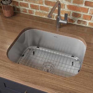 24 in. Single Bowl Undermount 16-Gauge Stainless Steel Kitchen Sink