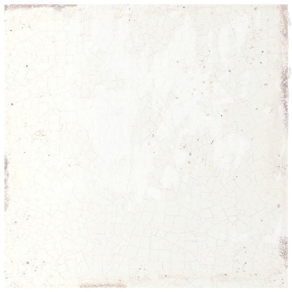 Mayolica White 6 in. x 6 in. Ceramic Wall Take Home Tile Sample