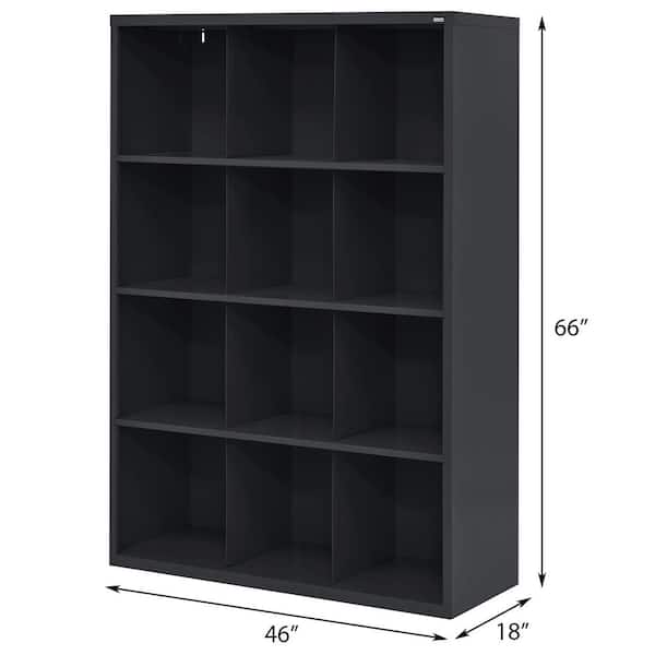 Better Homes and Gardens 12-Cube Organizer (12-Cube, Solid Black)