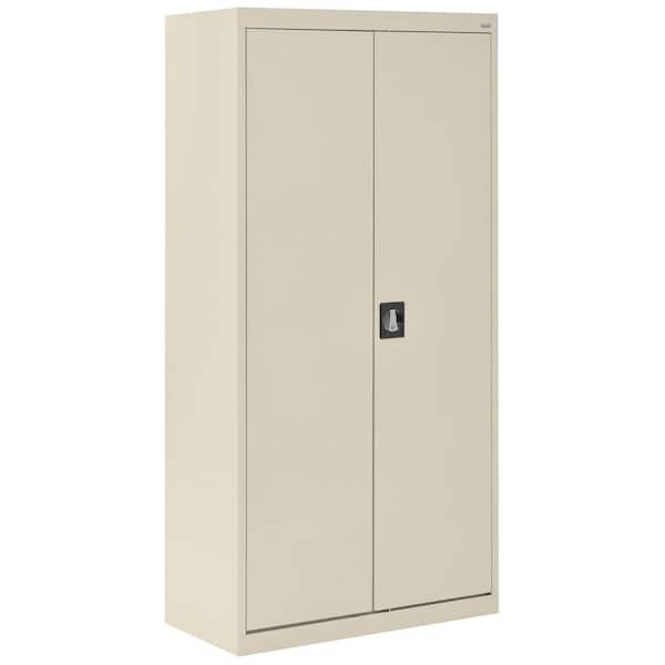 Sandusky Elite Series 36 in. W x 72 in. H x 24 in. D 22-Gauge 5-Shelf Steel Freestanding Garage Storage Cabinet in Putty