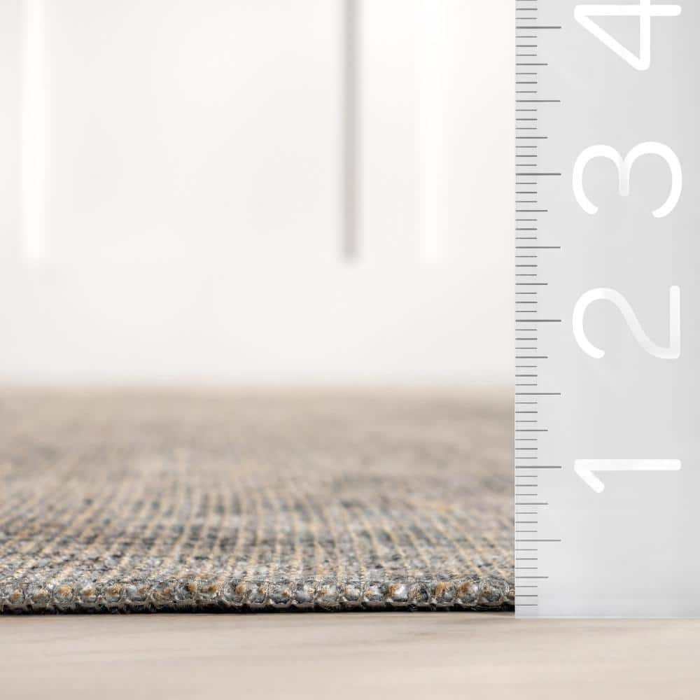 Hillstone Gray Rectangular Synthetic Vintage Medallion Area Rug
