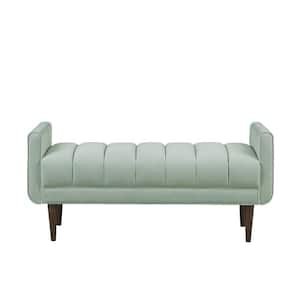 Irvington Seafoam Bedroom Bench with Upholstered Modern