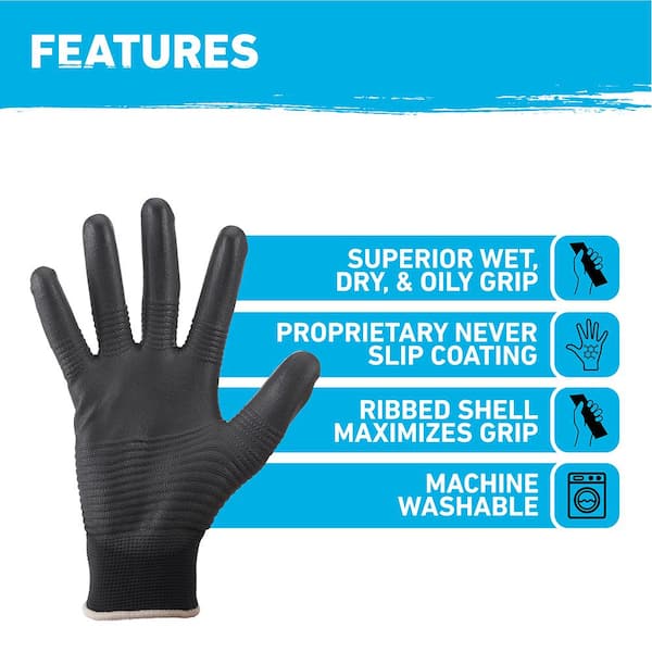 GORILLA GRIP X-Large TRAX Extreme Grip Work Gloves 25488-054 - The