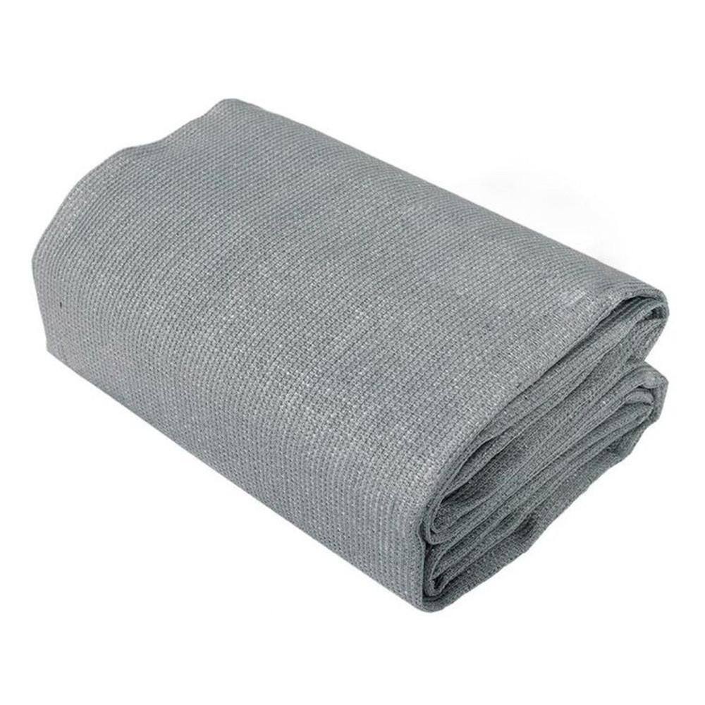 Shatex 6 ft. x 50 ft. 90 Shade Cloth Grey Sunblock Fabric Cut Edge