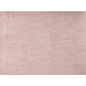 Lily Luxury Geometric Gilded Pink 6 ft. x 9 ft. Area Rug