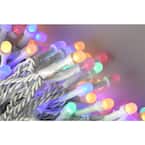 200 Light 8 mm Mini Globe Multi Color LED Icicle String Lights with Wireless Smart Control