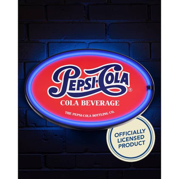 American Art Decor 16 in. Red and Blue LED Neon Rope Sign, ABS