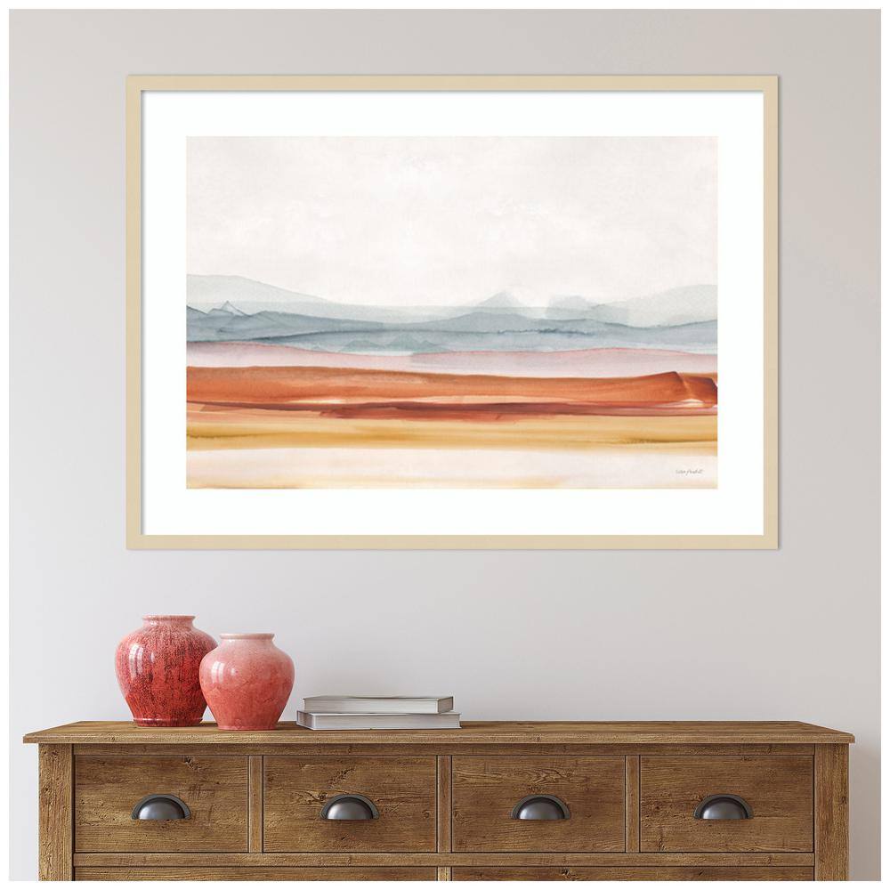 Sierra Hills Abstract Nature Vista Framed Wall Art, 41" x 30"
