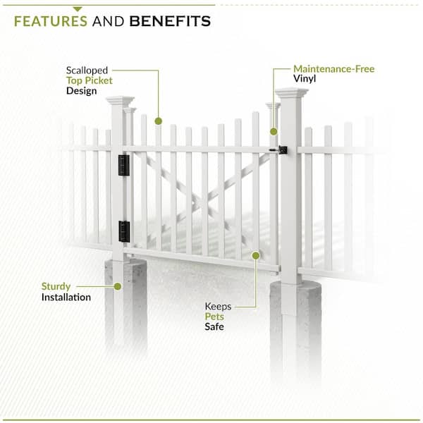 Zippity Outdoor Products 3-1/2 ft. H x 3-1/2 ft. W White