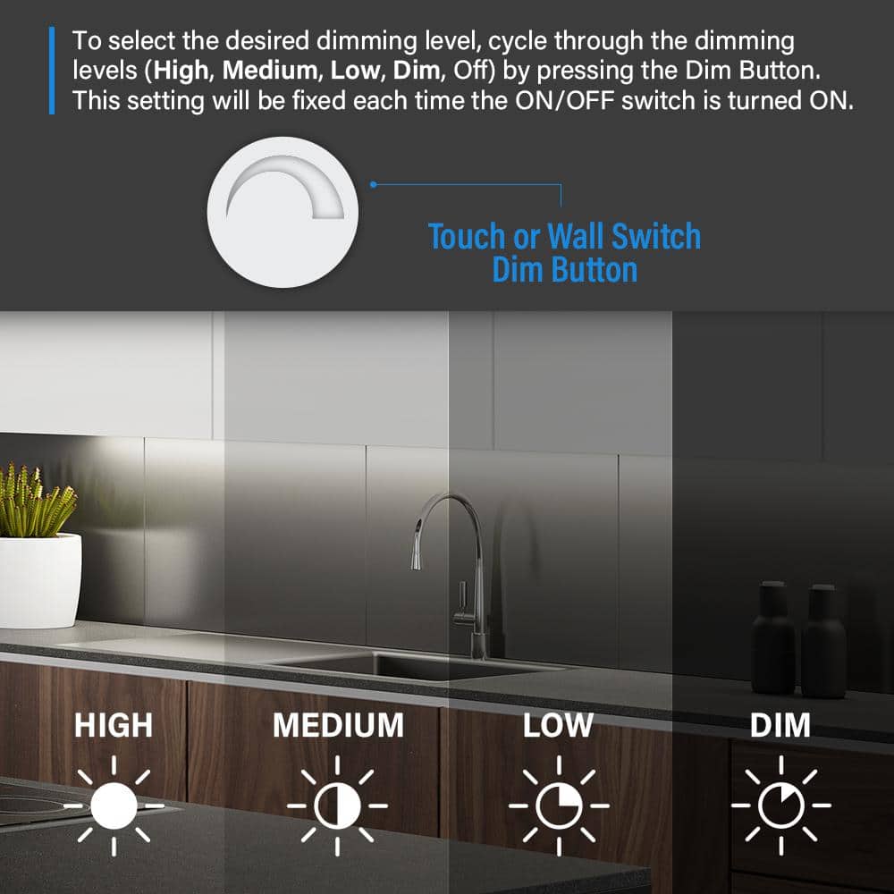 3-Inch White Aluminum LED Puck Lights with Adjustable Color Temperature