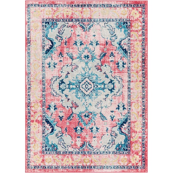 Artistic Weavers Colden Pink/Blue 5 ft. x 7 ft. Indoor Area Rug