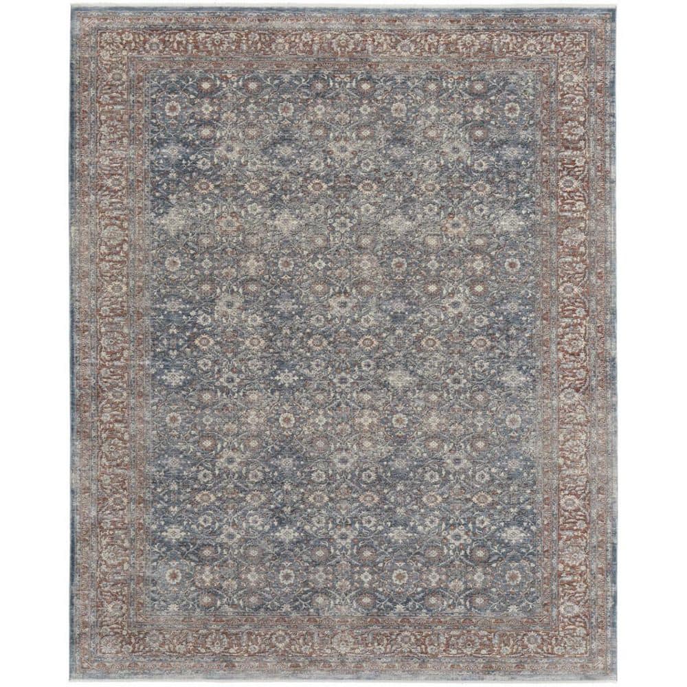2 ft. x 8 ft. Blue, Beige Floral Area Rug price history on PriceWatchPro