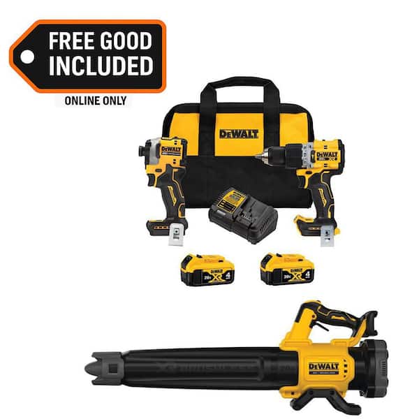 20V MAX Lithium-Ion Cordless 3-Tool Combo Kit and Brushless Handheld Blower with (2) Flexvolt 6 Ah Batteries and Charger