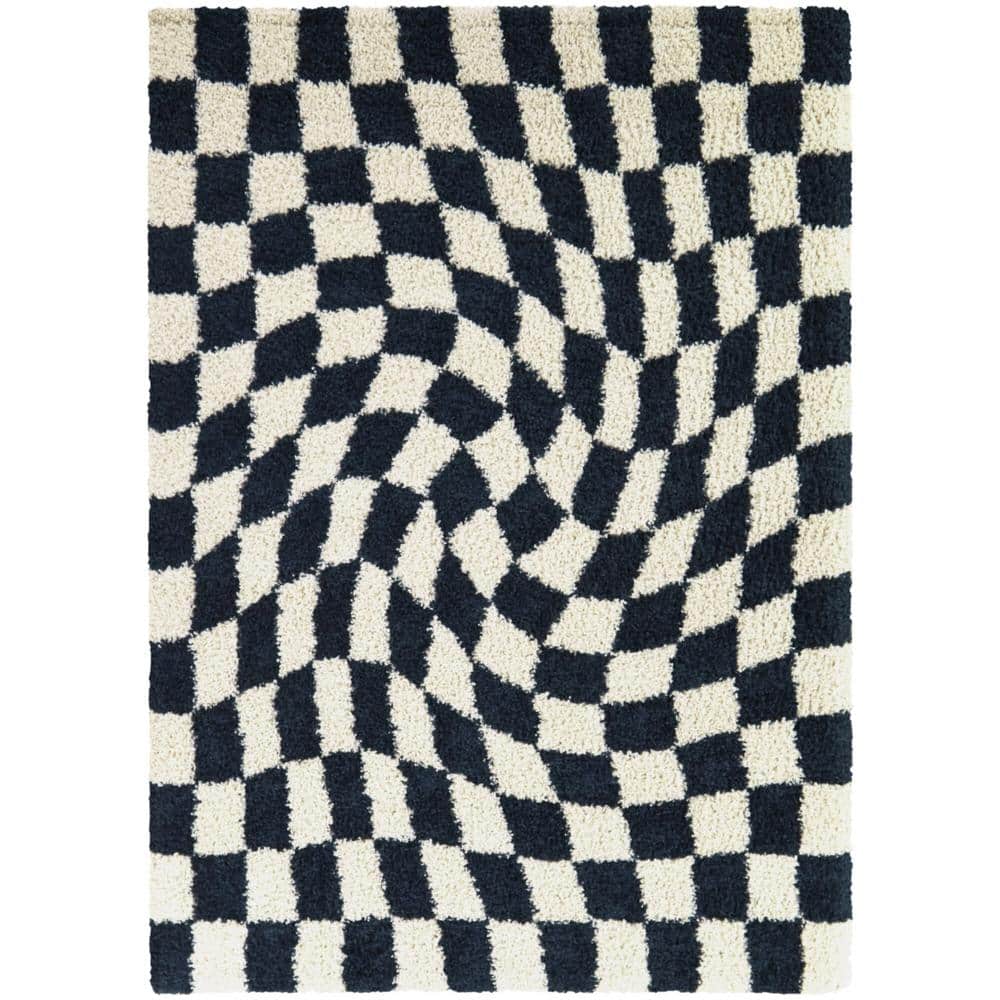 Luther Navy 8 ft. x 10 ft. Checkered Area Rug price history on PriceWatchPro