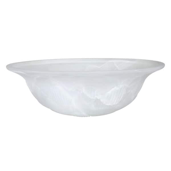 Unbranded 3-7/8 in. H x 11-3/4 in. Dia/Alabaster Glass Shade For Torchiere Lamp, Swag Lamp and Pendant&Island Fixture.