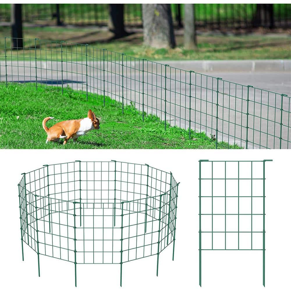 Chicken-wire fence panels for garden bed