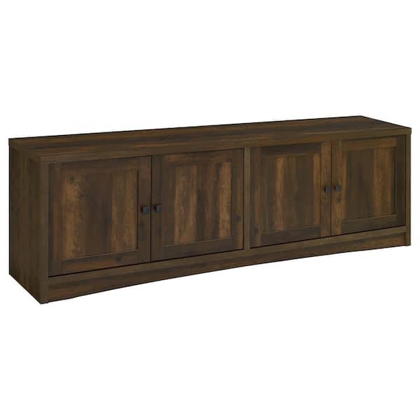 Coaster Laughlin Dark Pine Entertainment Center Fits TV's up to 80 in. with 4-Door