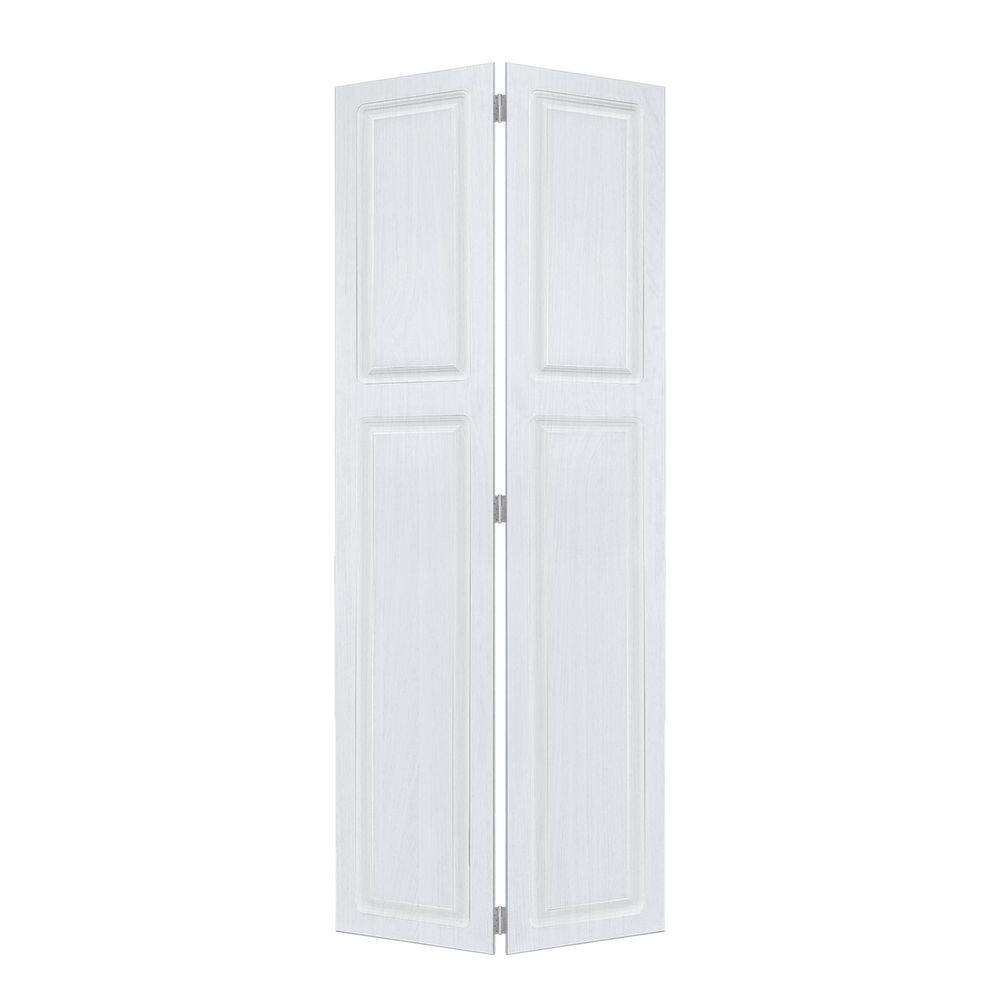 2 Panel Bi-Fold 42 in. Width x 83 in. Height MDF White Walnut Barn Sliding Door with Hardware Kit price history on PriceWatchPro