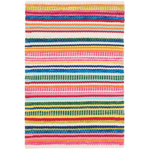 Bright Stripe Handwoven Multi 6 ft. x 9 ft. Outdoor Area Rug