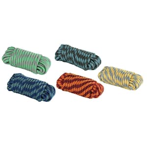 1/2 in. x 50 ft. Polypropylene Diamond Braid Rope, Assorted Colors