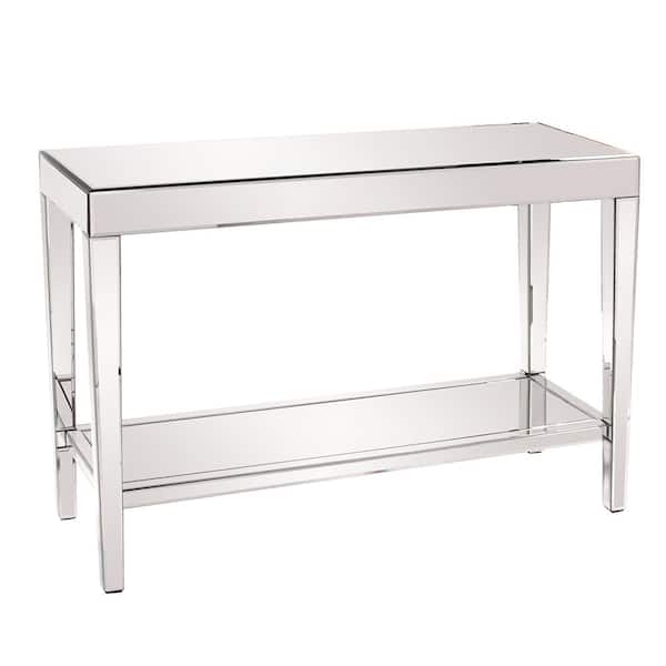 Marley Forrest Howard Elliott Orion Mirrored Console Table with Shelf