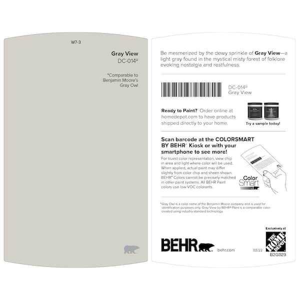 1 gal. Designer Collection #DC-014 Gray View Semi-Gloss Interior Paint