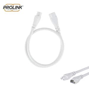 24 in. White Under Cabinet Light Connector Cord