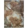 HomeRoots Brown 3 ft. x 4 ft. Woven Abstract Polyester Rectangle Indoor ...