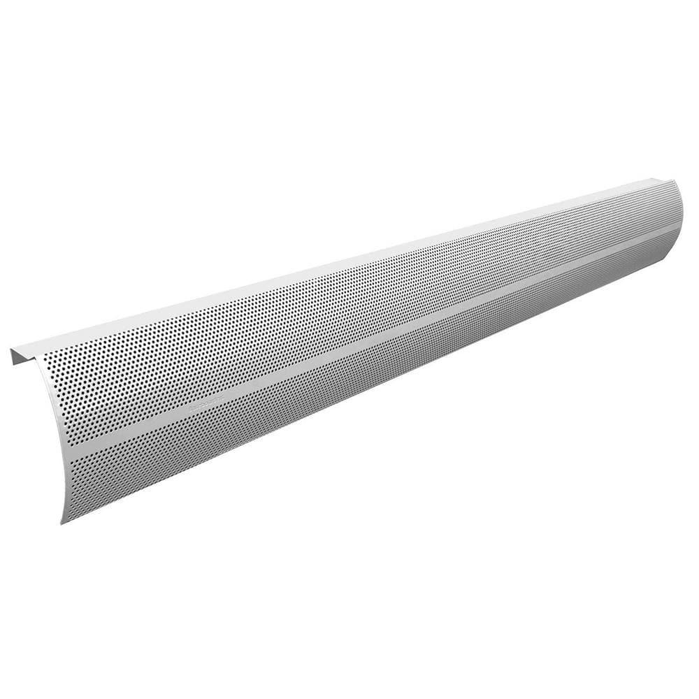 White Galvanized Steel 5-ft Slip-On Baseboard Heater Cover