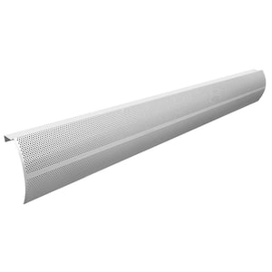 Elliptus Series 5 ft. Galvanized Steel Easy Slip-On Baseboard Heater Cover in White