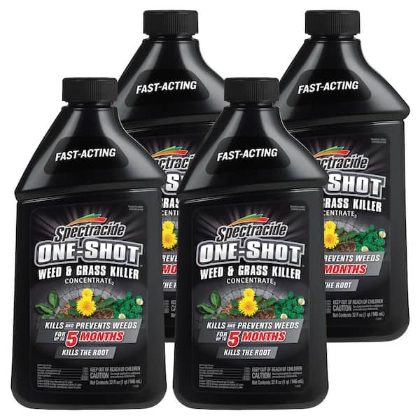 32 oz. One Shot Weed and Grass Killer Concentrate (4-Pack)