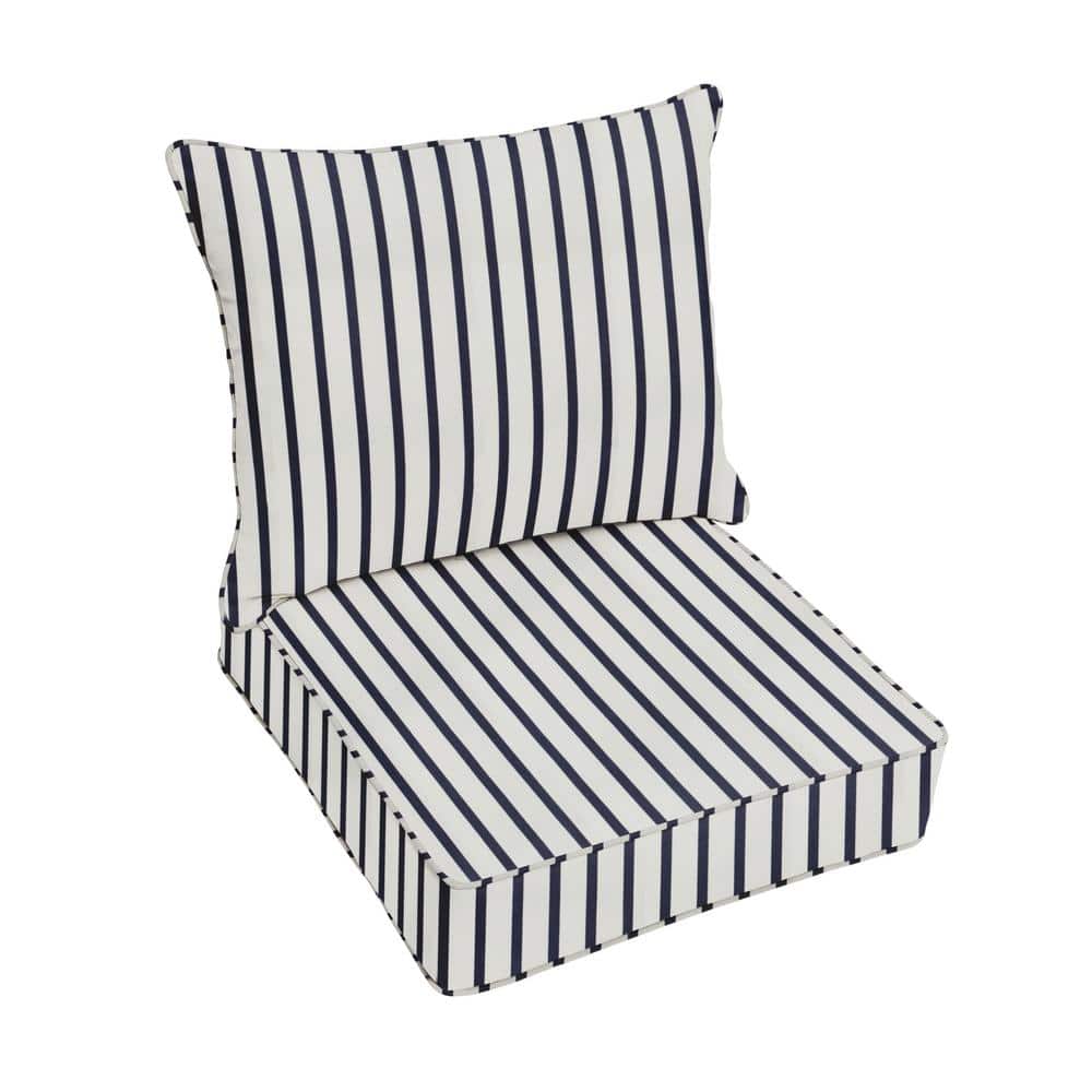 23 x 25 Deep Seating Outdoor Pillow and Cushion Set in Sunbrella Lido Indig