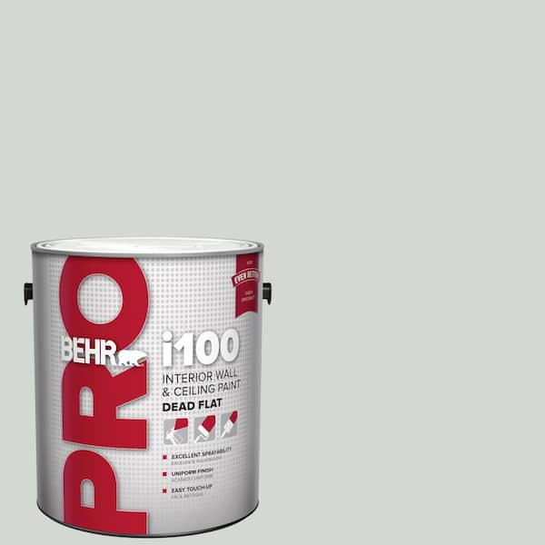 BEHR PRO 1 gal. #N410-2 Brook Green Dead Flat Interior Paint