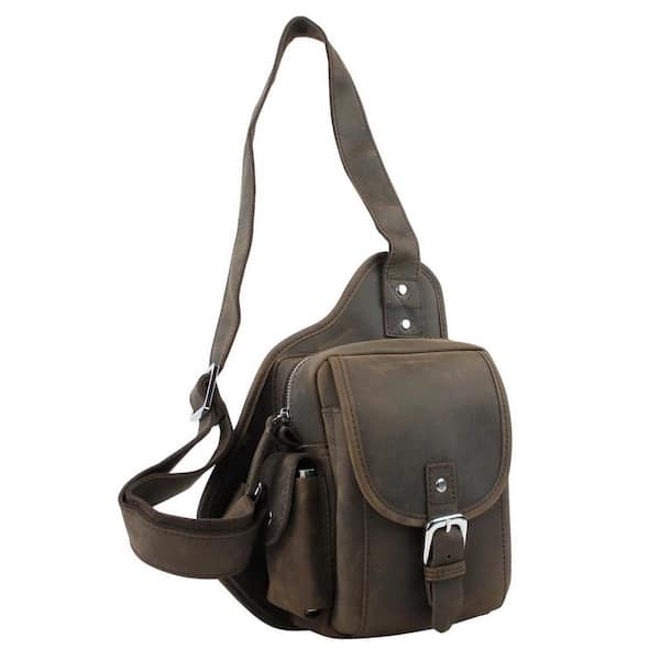 Vagarant 12 in. Classic Full-Grain Leather Chest Pack