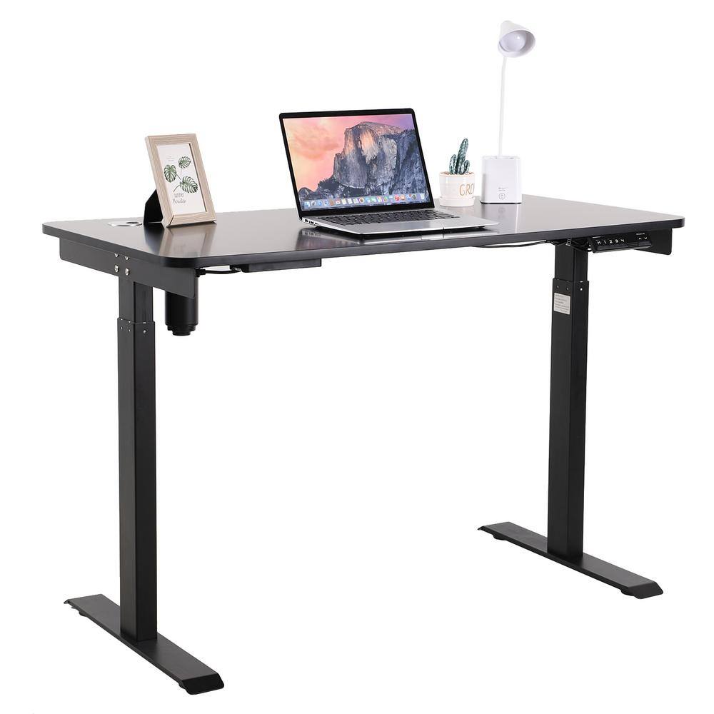 47" 55" Electric Standing Desk Height Adjustable for Home Office Study 