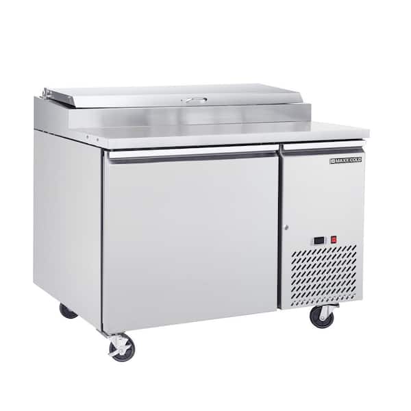 Maxx Cold 1-Door Refrigerated Pizza Prep Table, in Stainless Steel