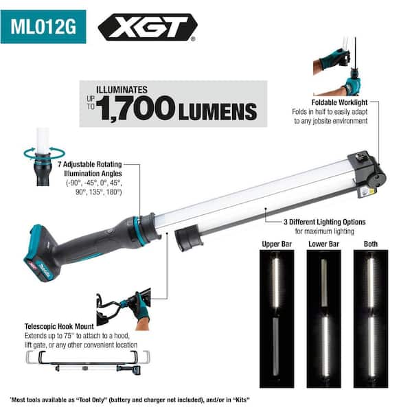 Makita 40-Volt max XGT Cordless L.E.D. Underhood Work Light, Light