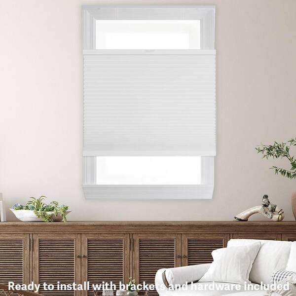Home Decorators Collection Snow Drift Light Filtering Cordless Cellular Shade – Custom Cut