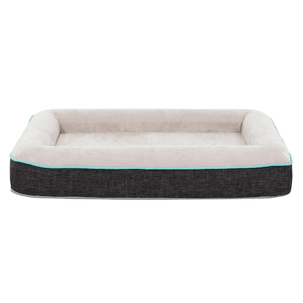 maocao hoom Pet Calming Small Bed Dog Cat Sleeping Soft Memory Foam Floor Bed, Waterproof, Washable Cover