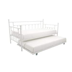 Mia White Twin Daybed and Trundle Set