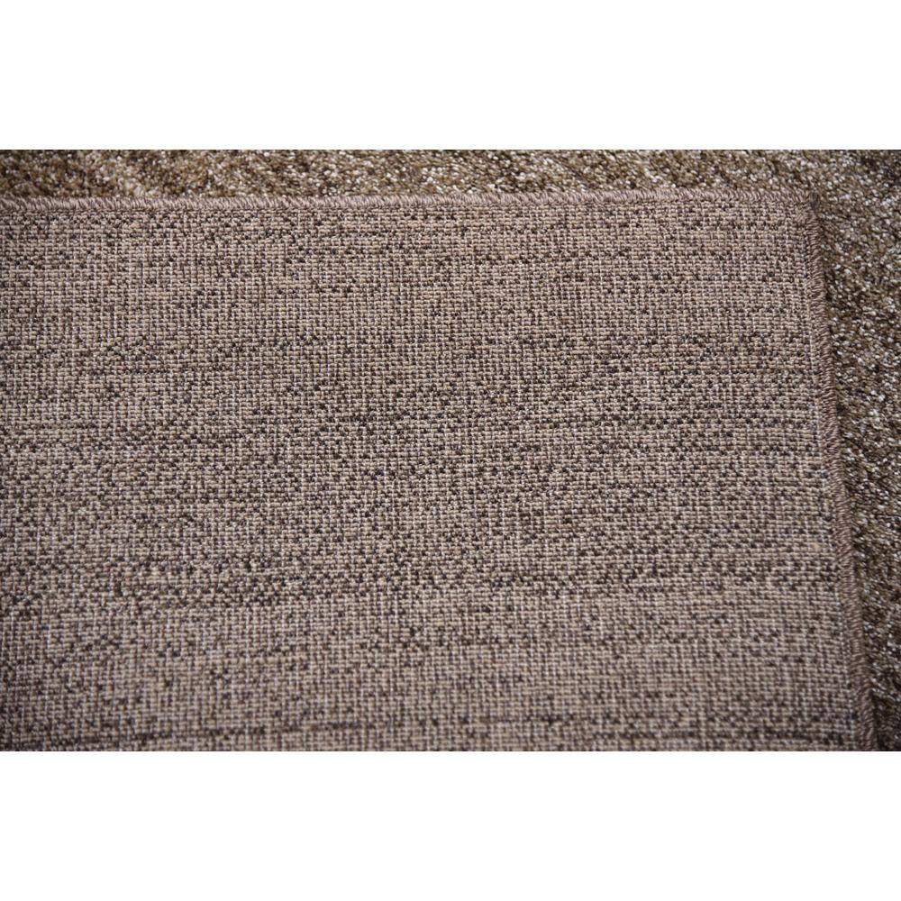 Brown Rectangular Tufted Washable Reversible 9' x 12' Rug